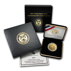 2011-P USA Gold Proof $5 - Army Commemorative
